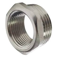 Футорка НР-ВР 1/2'х1/4' латунь никелированная