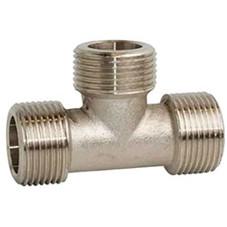 Тройник ННН 3/4"х3/4"х3/4" латунь никелированный BFN-011-102 Aquadeel