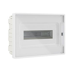 Корпус пластиковый встраиваемый FRAME ЩРВ-П-12 IP41 прозрачная дверь F12B1WT DKC