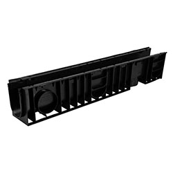 Лоток водоотводный 1000x148x180 мм Пластик без решетки DN100 H180 AQUASTOK NORMA