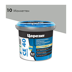 Затирка Церезит СЕ 40 1 кг Водоотталкивающая Манххетен 10