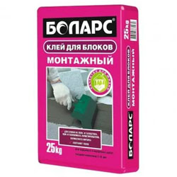 Боларс монтажный клей для блоков 25 кг