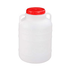 Канистра-бочка 10 л круглая с крышкой и ручками М043