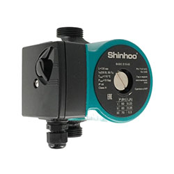 Насос циркуляционный с мокрым ротором BASIC S 15-6S 130 PN10 230В/50 Гц Shinhoo