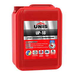 Грунтовка глубокого проникновения 10 л Unis UP-18