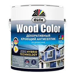 Кроющий антисептик Белая 2,4 л Dufa Wood Color 