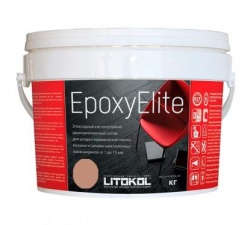 Литокол ЭпоксиЭлит 1 кг эпоксидная затирка E.14 карамель