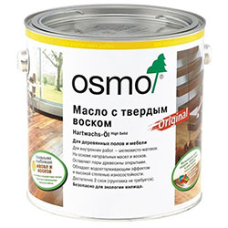 Масло с твердым воском с антискользящим эффектом Бесцветное шелковисто-матовое 0,75 л ОСМО 3089