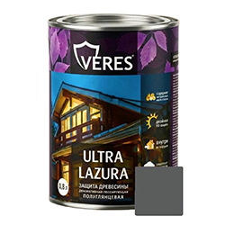 Декоративная пропитка для дерева Графит 0,8 л Veres Ultra Lazura №31