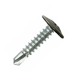 Саморез с пресс-шайбой 4.2х19 мм сверло RAL7024 Темно-серый