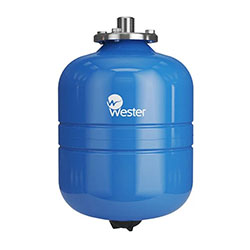 Гидроаккумулятор 8 л вертикальный Синий 3/4" WAV Wester