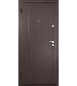 Дверь Форпост 72 размер 960х2050 мм левая с цилиндрическим замком и дверной фурнитурой