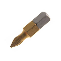 Биты магнитные РН3х25 титан 2 шт МастерАлмаз