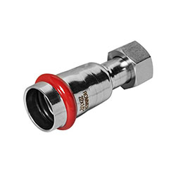 Переходник накидная гайка ВПр-ВР Ø 22х1/2" Нержавеющая сталь пресс ROMMER