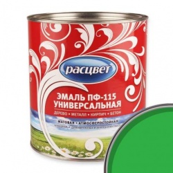 Эмаль Расцвет ПФ-115 универсальная 2,7 кг Светло-зеленая