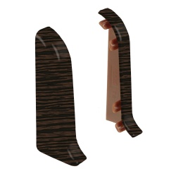 Торцевые заглушки для плинтуса К55 Комфорт 2 штуки Венге