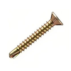 Саморез оконный 3.9х32 мм сверло Желтый цинк