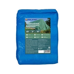 Тент полиэтиленовый 3-х слойный ламинированный 5х10 м 80гр/м² POLINET