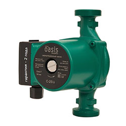 Циркуляционный насос C-25/6 180 мм с гайками "making Оasis everywhere" OASIS