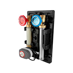 Насосная группа с сервоприводом без насоса универсальная в теплоизоляции VALFEX