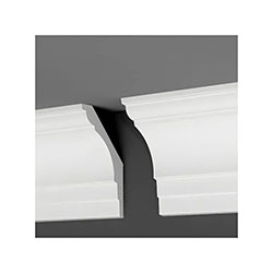 Плинтус потолочный П 10 130/70 мм 2 м Де-Багет