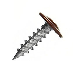 Саморез с пресс-шайбой 4.2х19 мм острый RAL3005 Бордовый