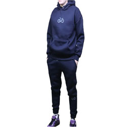 Мужской костюм с капюшоном и начесом цвет Темно-синий размер 54 M98024N