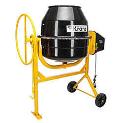 Бетономешалка KR-200 1000 Вт 200 л чугунный венец KRANZ
