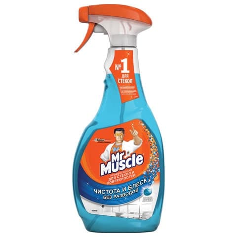 Картинка Мистер Мускул для стекол 500 мл (лайм/после дождя)