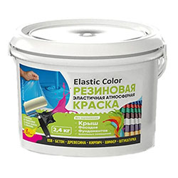 Краска резиновая Черная 2,4 кг Elastic Color НОВБЫТХИМ
