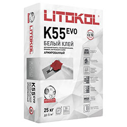 Клей для плитки Литокол Литоплюс К55 25 кг