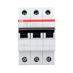 Автоматический выключатель 3п SH203 С 16А 6.0кА ABB