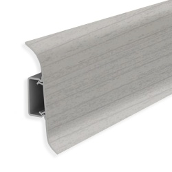 Плинтус К55 Комфорт 2,5 м Ясень серый