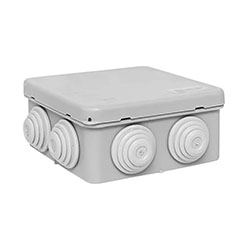 Коробка распределительная КМР-030-031 прямого монтажа 85х85х40 8 ввод Серая IP55 EKF