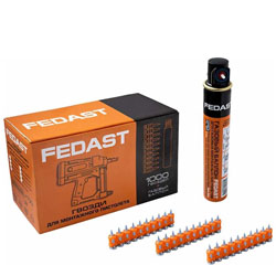 Гвозди 3.0x22 мм для монтажного пистолета с кованым наконечником Bullet point Fedast