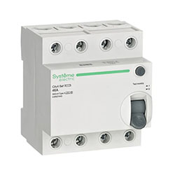 Выключатель дифференциального тока селективный 40А 4P 300мА A-S 400В City9 Set C9R87440 Systeme Electric УЗО