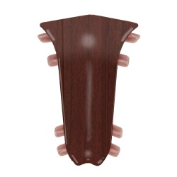 Внутренний угол для плинтуса К55 Комфорт Махагон