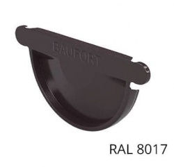 Baufort Водосточка Заглушка желоба Коричневая