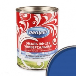 Эмаль Расцвет ПФ-115 универсальная 0,9 кг Васильковый