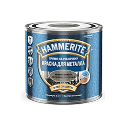 Hammerite с молотковым эффектом Серебристо-серая 0,5 л