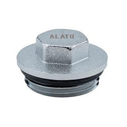 Пробка для коллектора НР 3/4" никелированная  ALATO