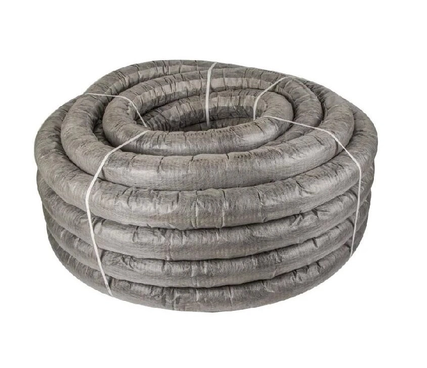 Дренажная гофрированная труба ДГТ с перфорацией 160 мм в геотекстиле SN4 однослойная