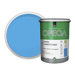Эмаль акриловая Голубой глянцевый 1 кг Ореол