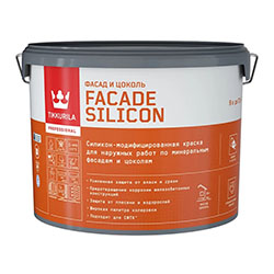 Краска для фасадов и цоколей 9 л база А Tikkurila/Tikkivala Facade Silicon