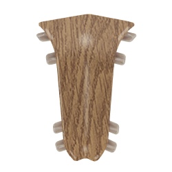 Внутренний угол для плинтуса К55 Дуб коньячный