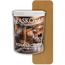 Лак-антисептик для дерева и камня Тик 0,9 л Kraskovar Aqua Lacquer