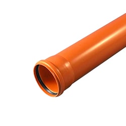 Труба наружная диаметр 110 мм толщина 3,2 мм длина 2 метра ПВХ