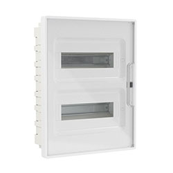 Корпус пластиковый встраиваемый FRAME ЩРВ-П-24 IP41 прозрачная дверь F24B1WT DKC