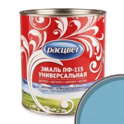 Эмаль Расцвет ПФ-115 универсальная 2,7 кг Светло-голубая