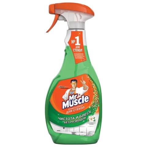 Картинка Мистер Мускул для стекол 500 мл (лесная ягода/утренняя роса)